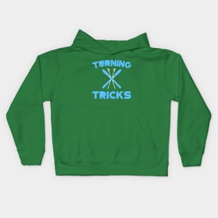 Turning Tricks, Skis and poles, Slalom skiing, skiing, winter vacation Kids Hoodie